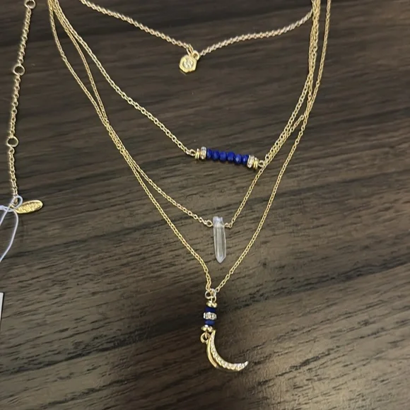 Ettika layered moon necklace NWT - Picture 2 of 4
